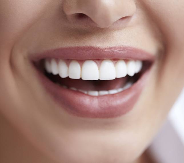 Closeup of smile after exceptional dentistry